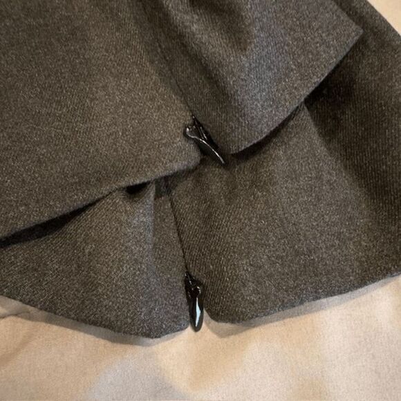 Alice + Olivia Stacey Slim Trouser Charcoal Gray Pockets Zip Hem Size 8 - Picture 13 of 14